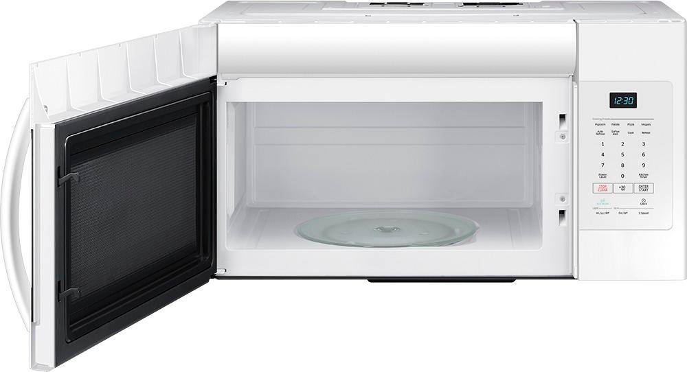 Alt View 11. Samsung - 1.6 cu. ft. Over-the-Range Microwave - White.