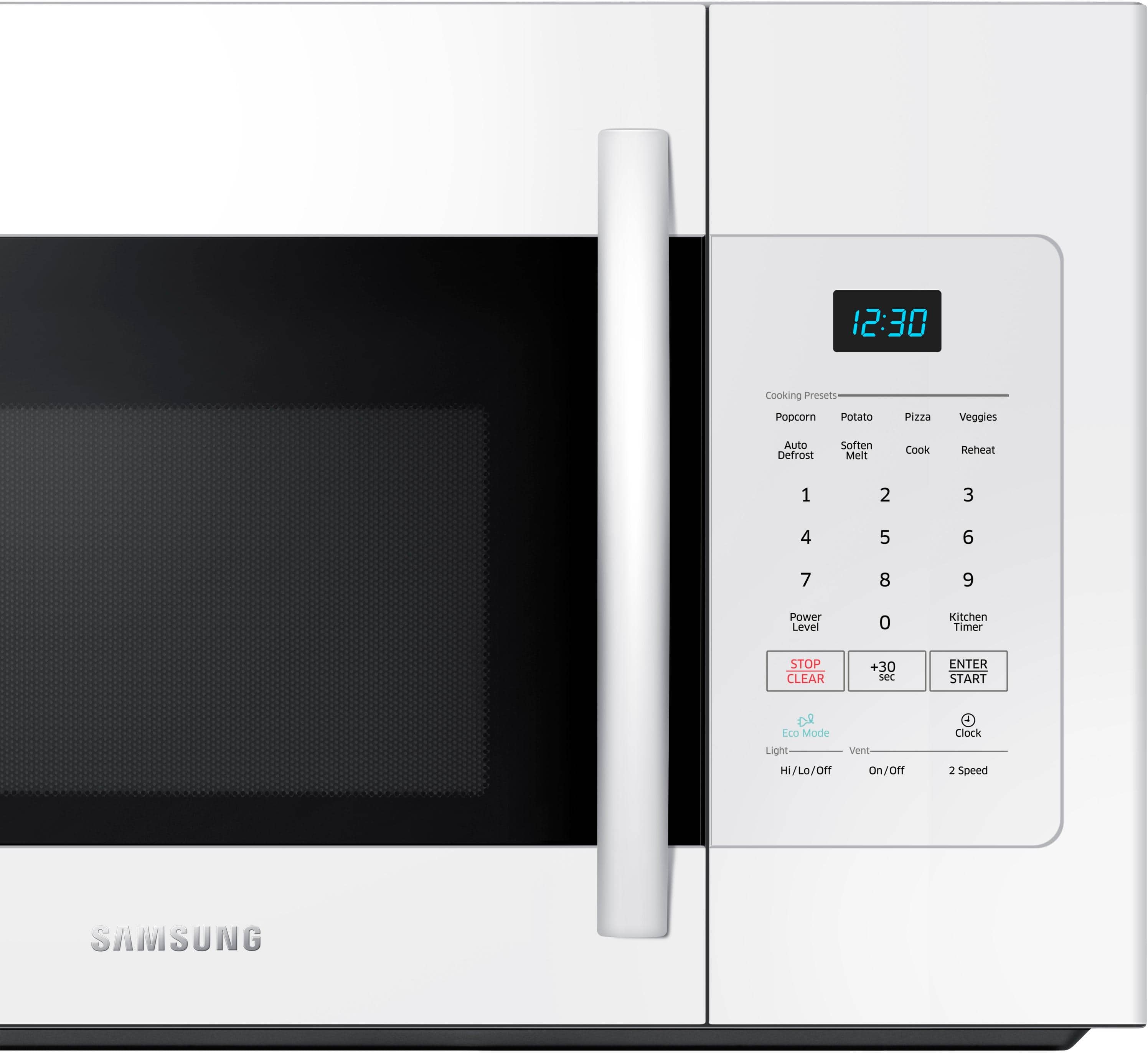 Alt View 1. Samsung - 1.6 cu. ft. Over-the-Range Microwave - White.