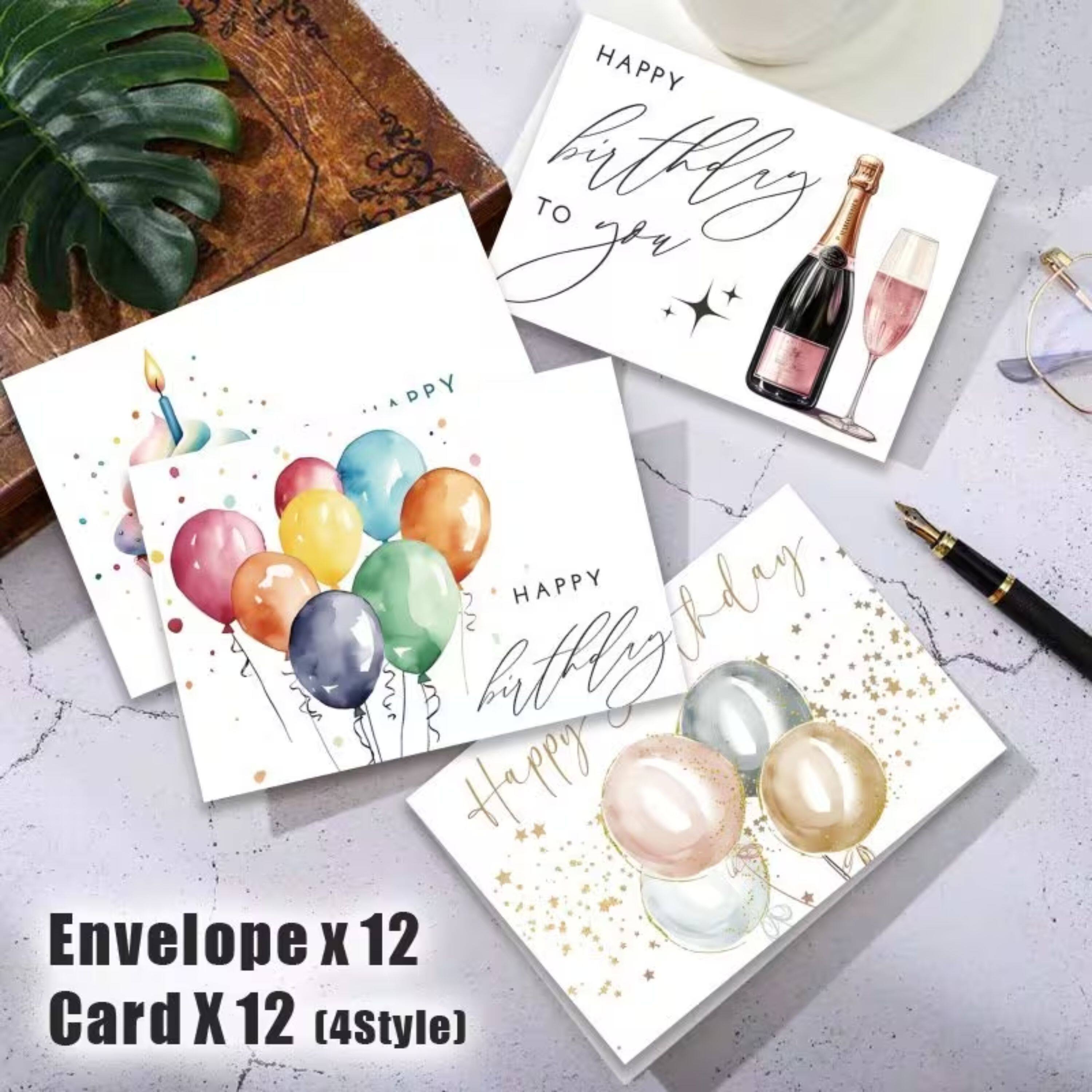 HAPPY as htfg la  
TO r PPY HAPPY Adny httly Happy  
Envelope X 12 Card X 12 (4Style)