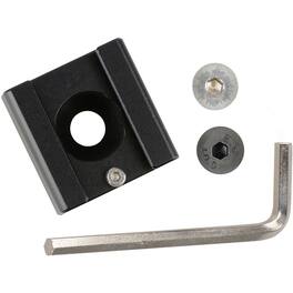 CAMVATE - 1/4"-20 Mount to Shoe Adapter for Flash Light DSLR Rig, Blackmagic, Cinema Camera, Cage, Black