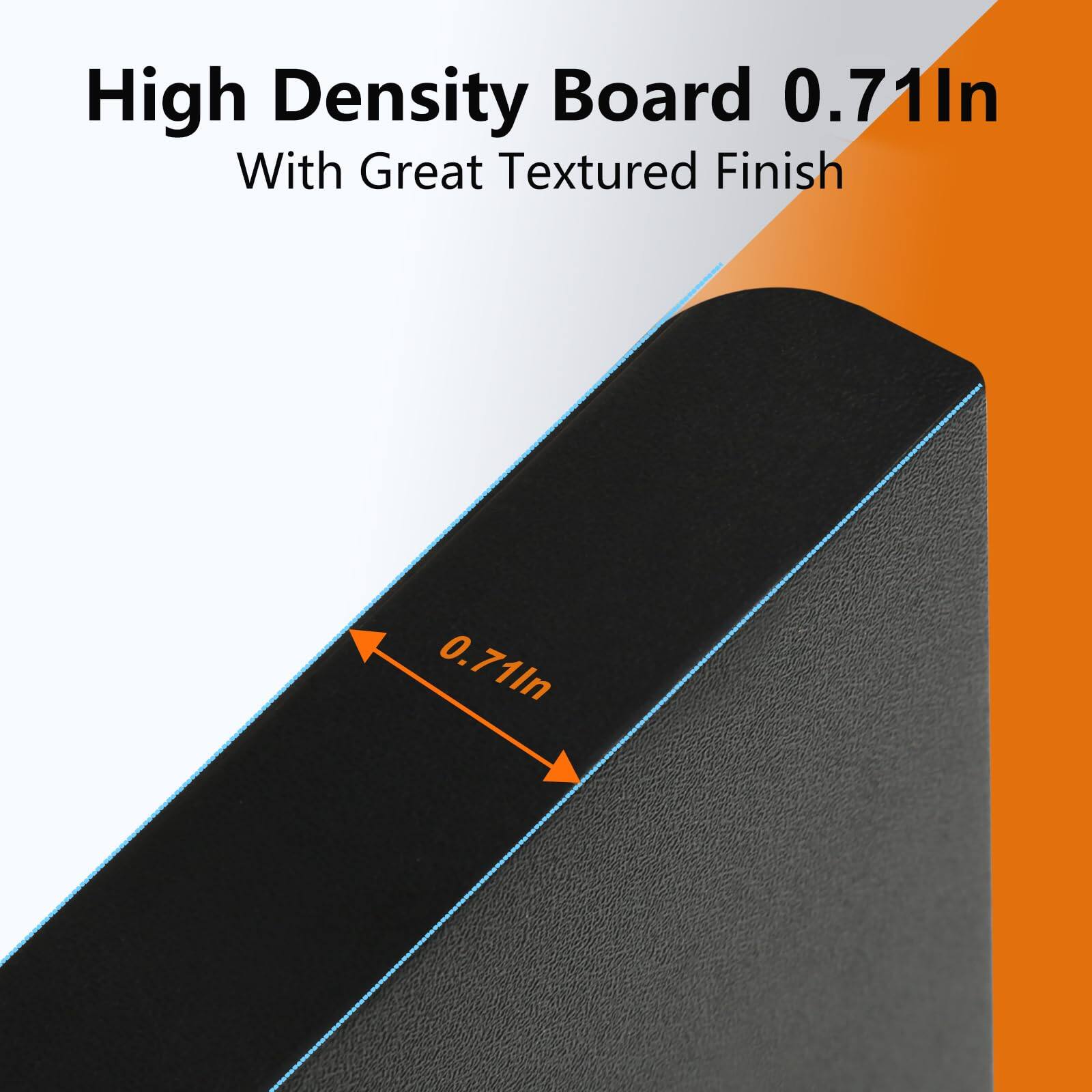 High Density Board 0.71In  
With Great Textured Finish