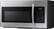 Left. Samsung - 1.7 Cu. Ft. Over-the-Range Microwave - Stainless steel.
