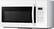 Left. Samsung - 1.7 Cu. Ft. Over-the-Range Microwave - White.