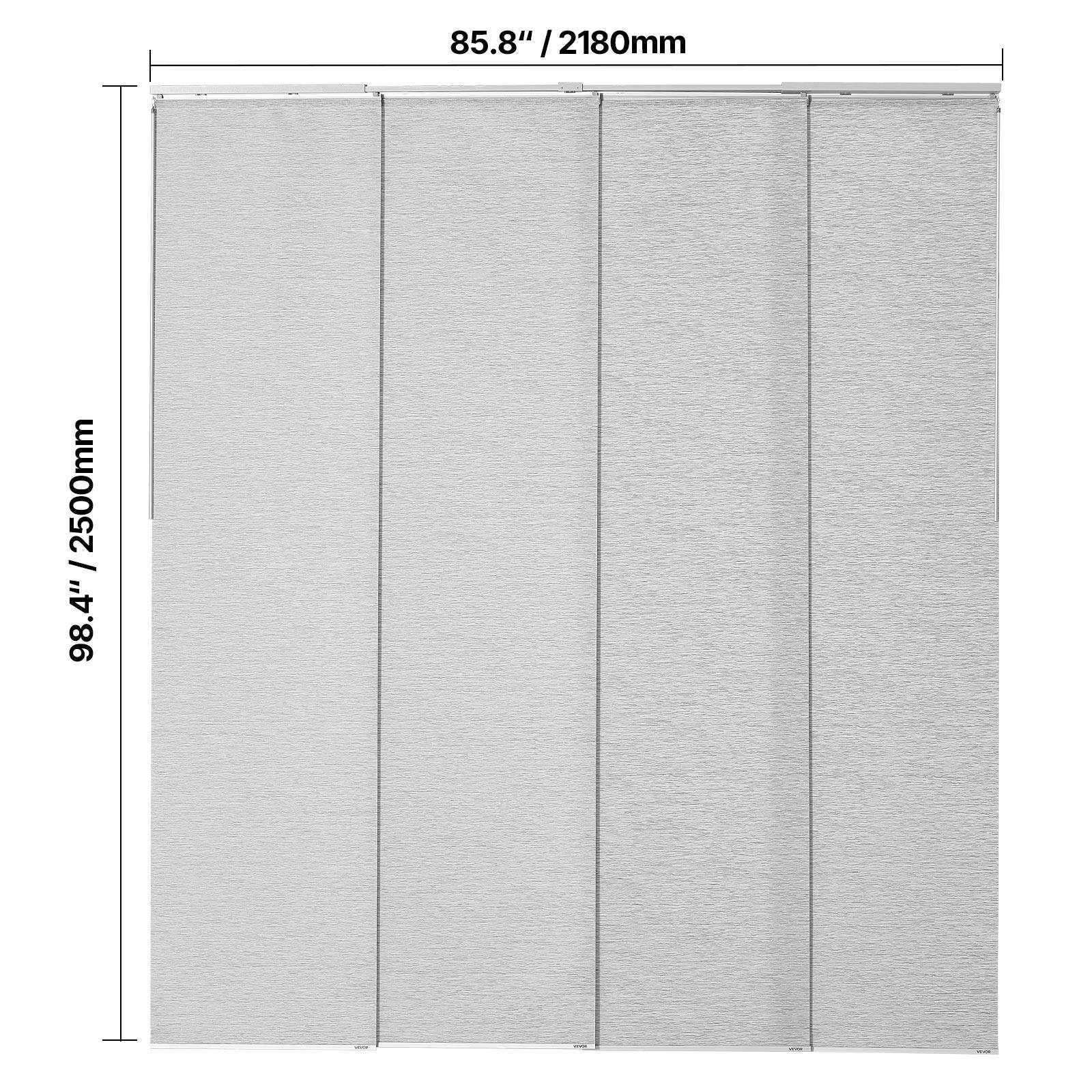 85.8" / 2180mm  
98.4" / 2500mm