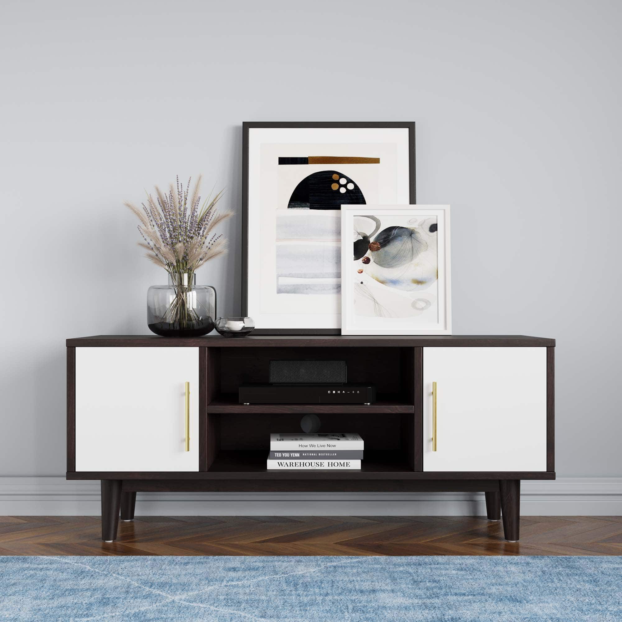 Daxton 43" TV Stand by Modway - Cappuccino White