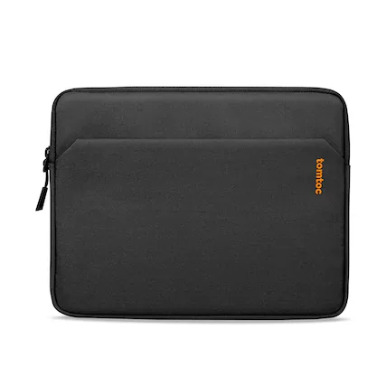 Front. tomtoc - Light-A18 Recycled Slim Laptop Sleeve Bag Case for 13-inch New MacBook Air M4 A3240/M3/M2/M1, 13 inch MacBoook Pro - Black.