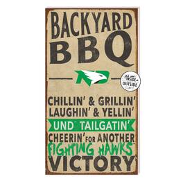 Jardine - North Dakota 11'' x 20'' Indoor/Outdoor BBQ Sign - Brown