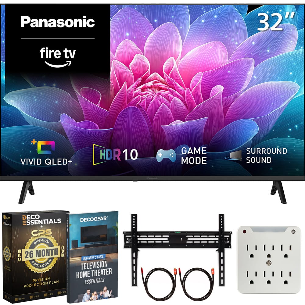 Bundle - Panasonic - 32" S65C Full HD 1080p 60Hz QLED+ Fire TV (2026) + 26-Month Extended Warranty Protection Package