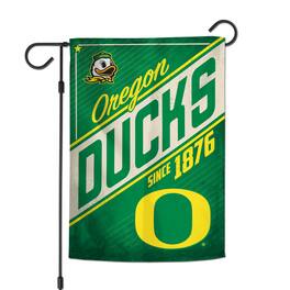 WinCraft - Oregon Ducks 12" x 18" Throwback Logo Double-Sided Garden Flag - Multicolor