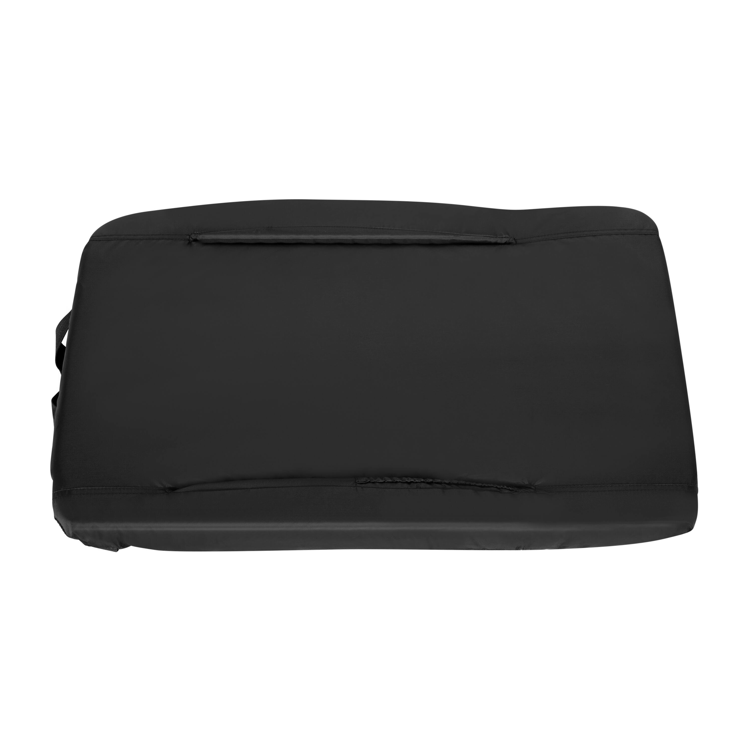 Alt View 10. Emma + Oliver - Folding Metal Stadium Chair with Padded, Reclining Back and Armrests - Black.