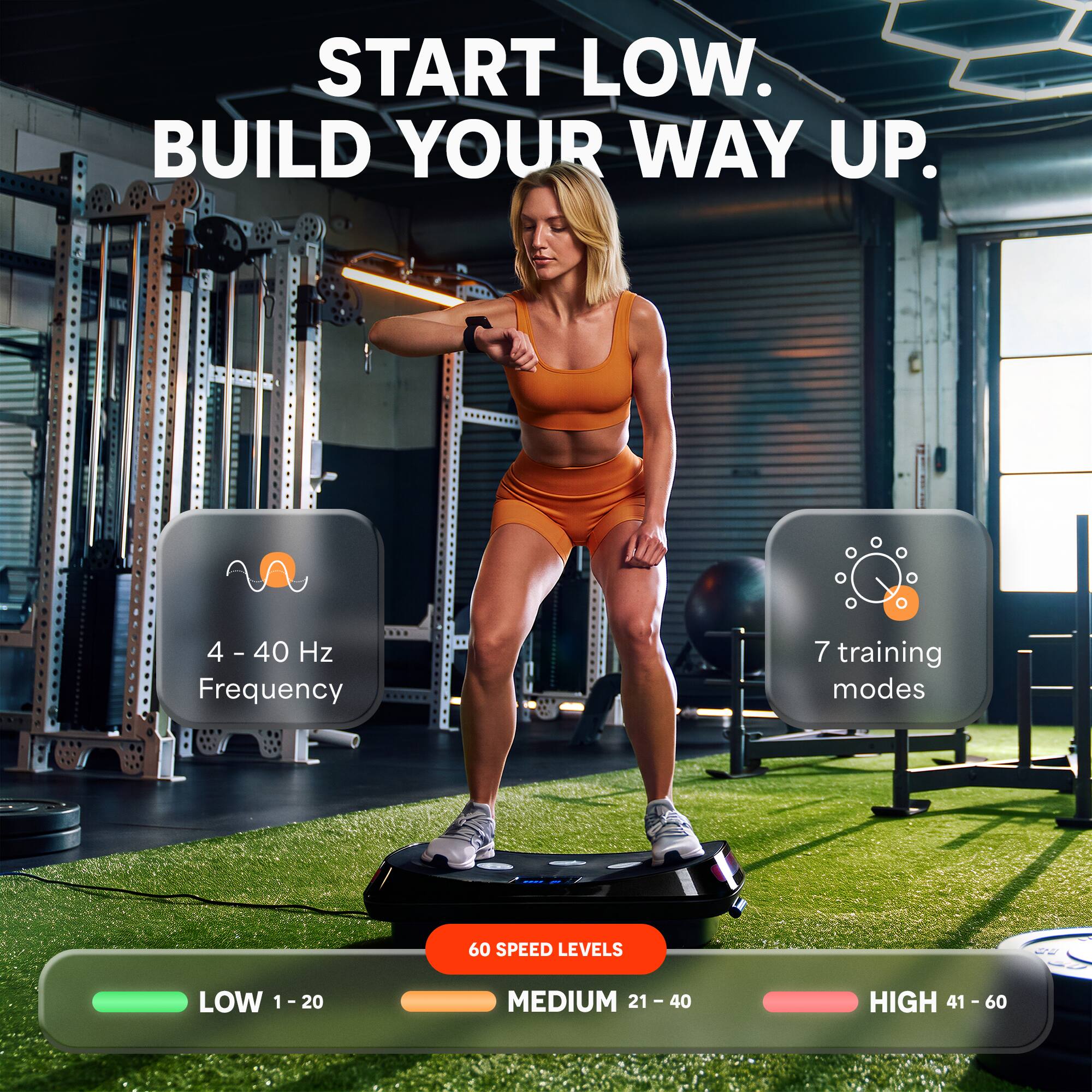LifePro Rumblex 4D Vibration Plate – Triple Motor Whole Body