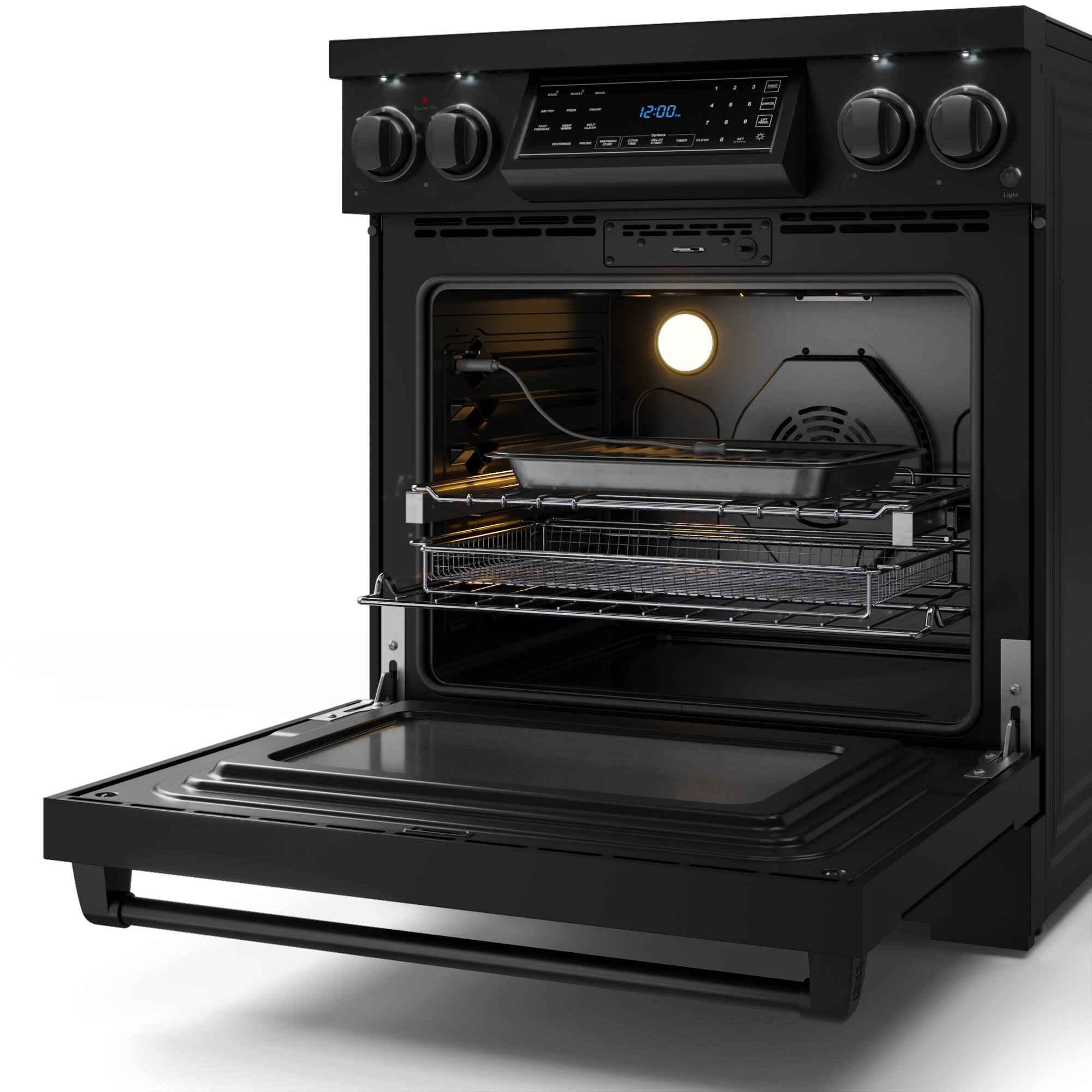 Alt View 12. Thor Kitchen - Gordon Ramsay Series by Thor Kitchen 4.55 Cu. Ft Freestanding Electric Range - Black.