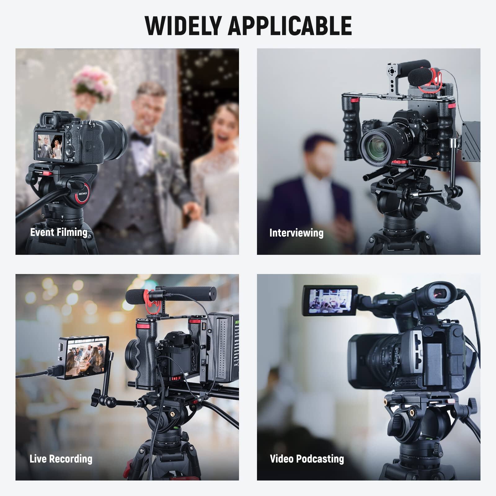 WIDELY APPLICABLE

- Event Filming
- Interviewing
- Live Recording
- Video Podcasting
