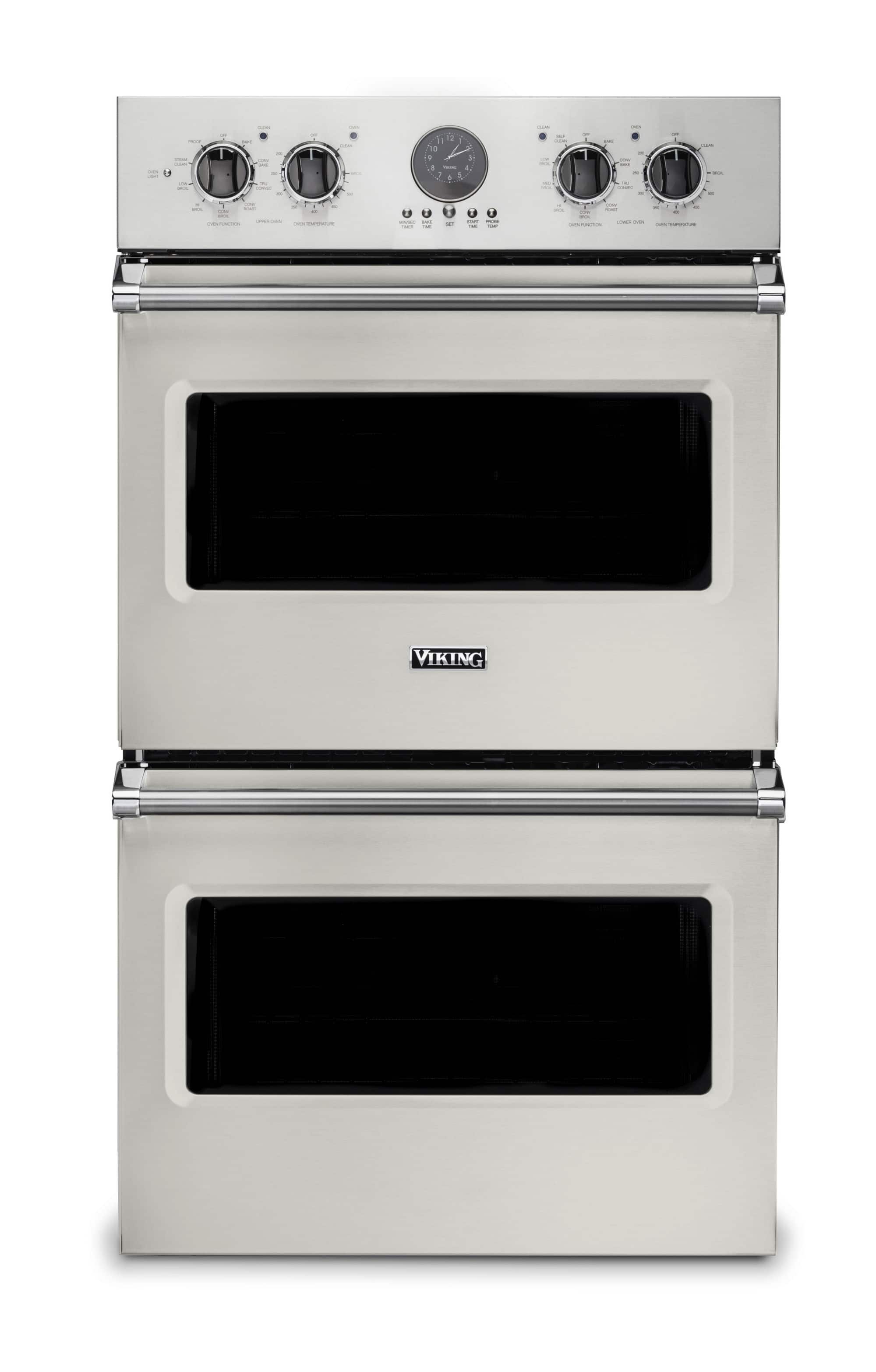30" Viking Professional 5 Series Built-In Double Electric Convection Wall Oven - Pure White - Front_Zoom