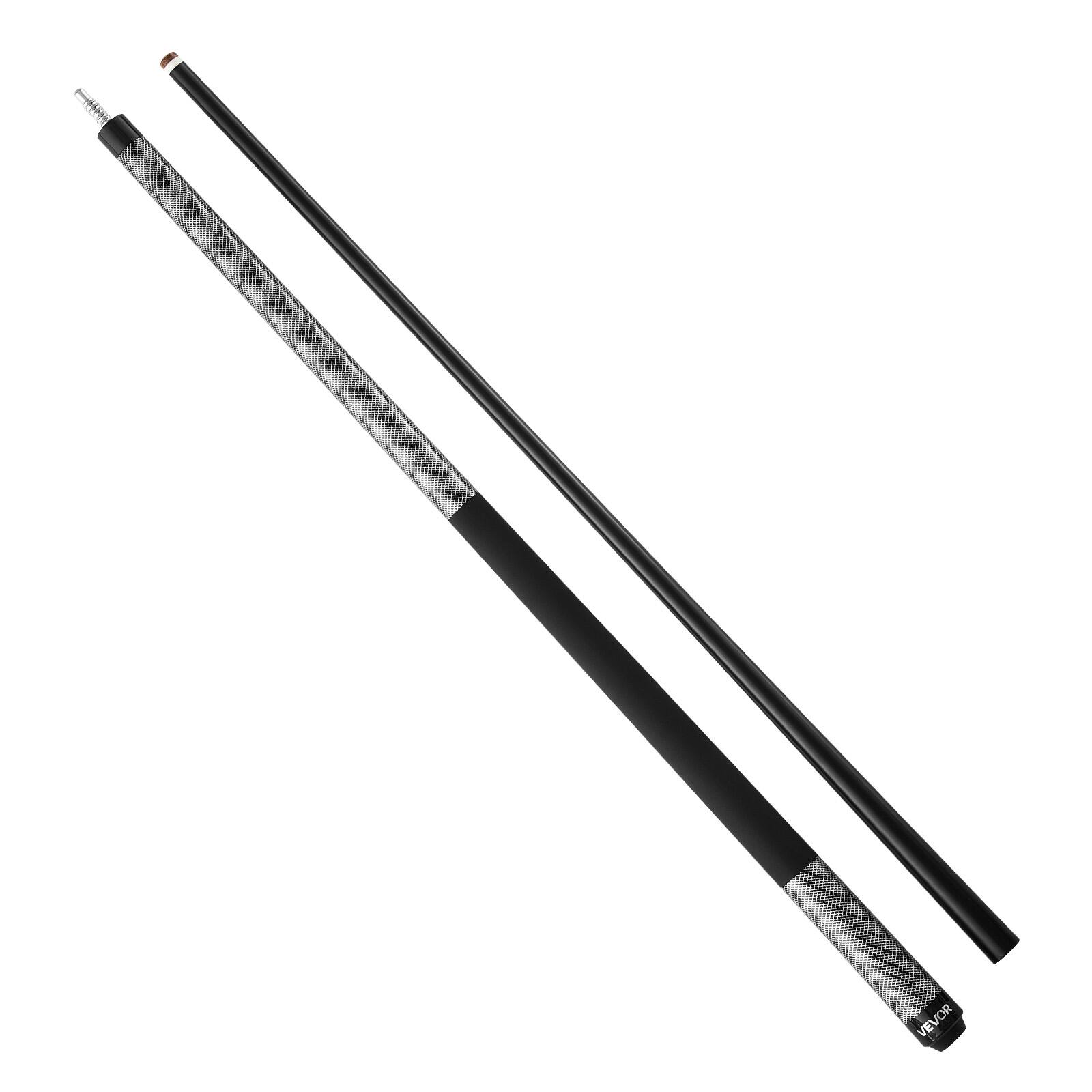 Alt View 5. VEVOR - 58-Inch 21 oz Fiberglass Titanium Composite Billiard Cue Stick, 1-Piece Pool Cue with Multi-Layer Tip for Home, Bar - Black.