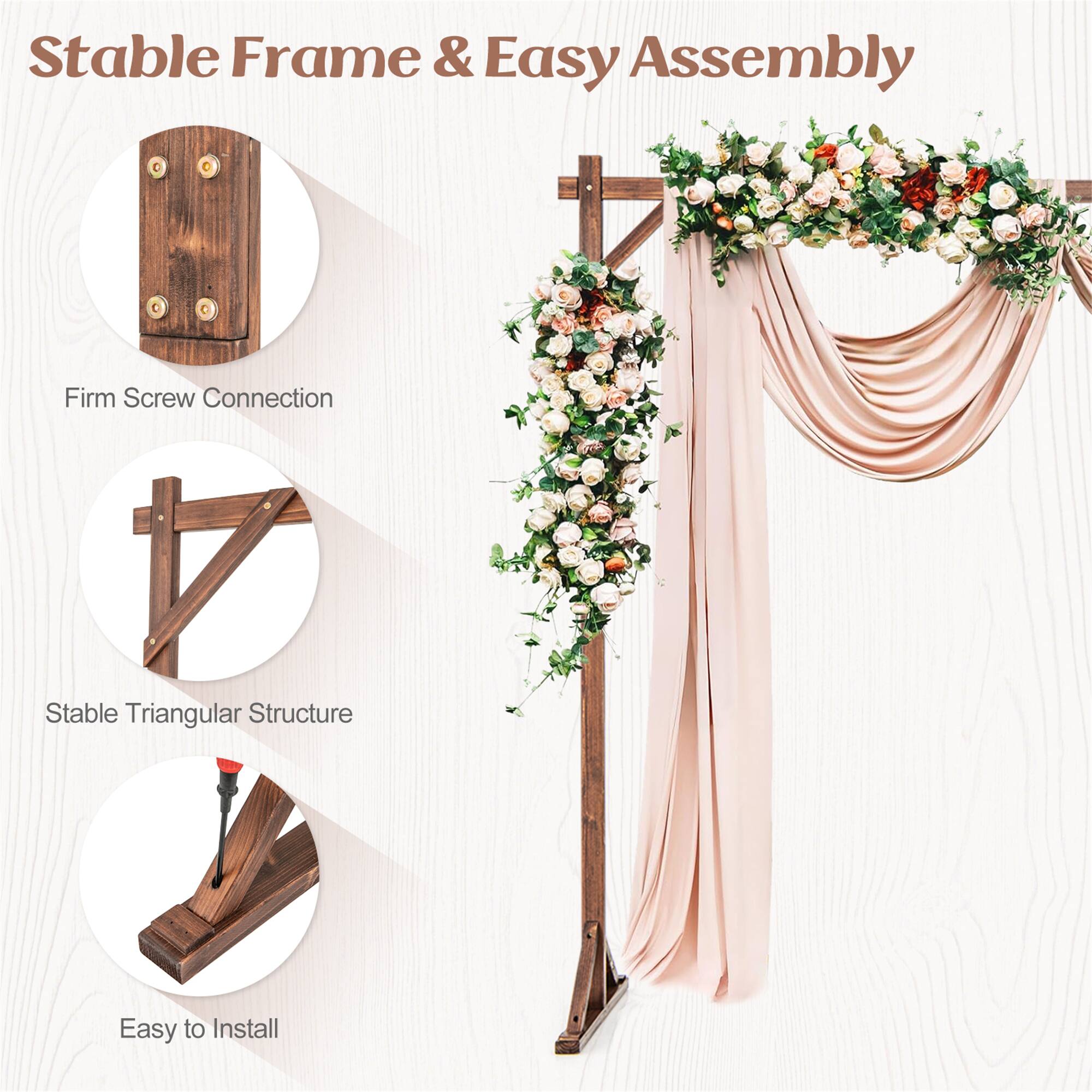 Stable Frame & Easy Assembly

- Firm Screw Connection
- Stable Triangular Structure
- Easy to Install