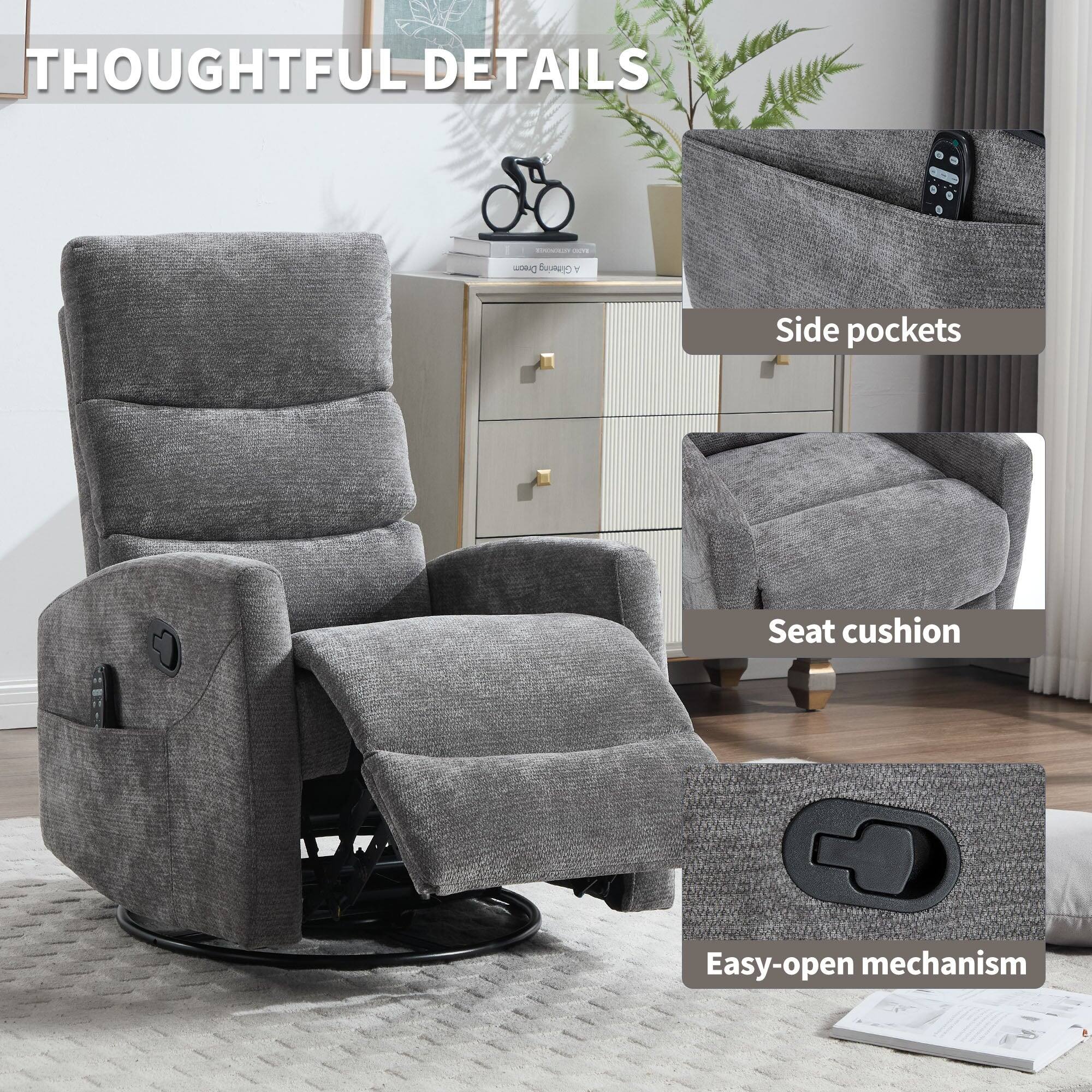 THOUGHTFUL DETAILS

- Side pockets
- Seat cushion
- Easy-open mechanism