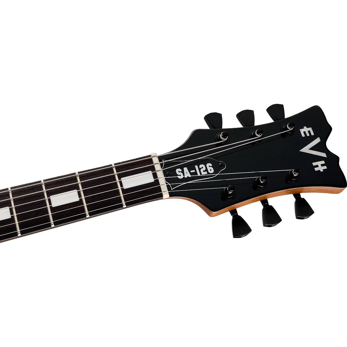 Alt View 4. EVH - EVH SA 126 Standard Electric Guitar, Piano Black.