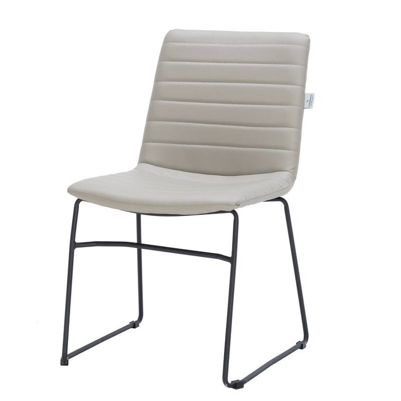 Alt View 7. LeisureMod - Zylar Office Guest Chair with PU Leather, Foam Cushion & Stainless Steel Base - Tan.