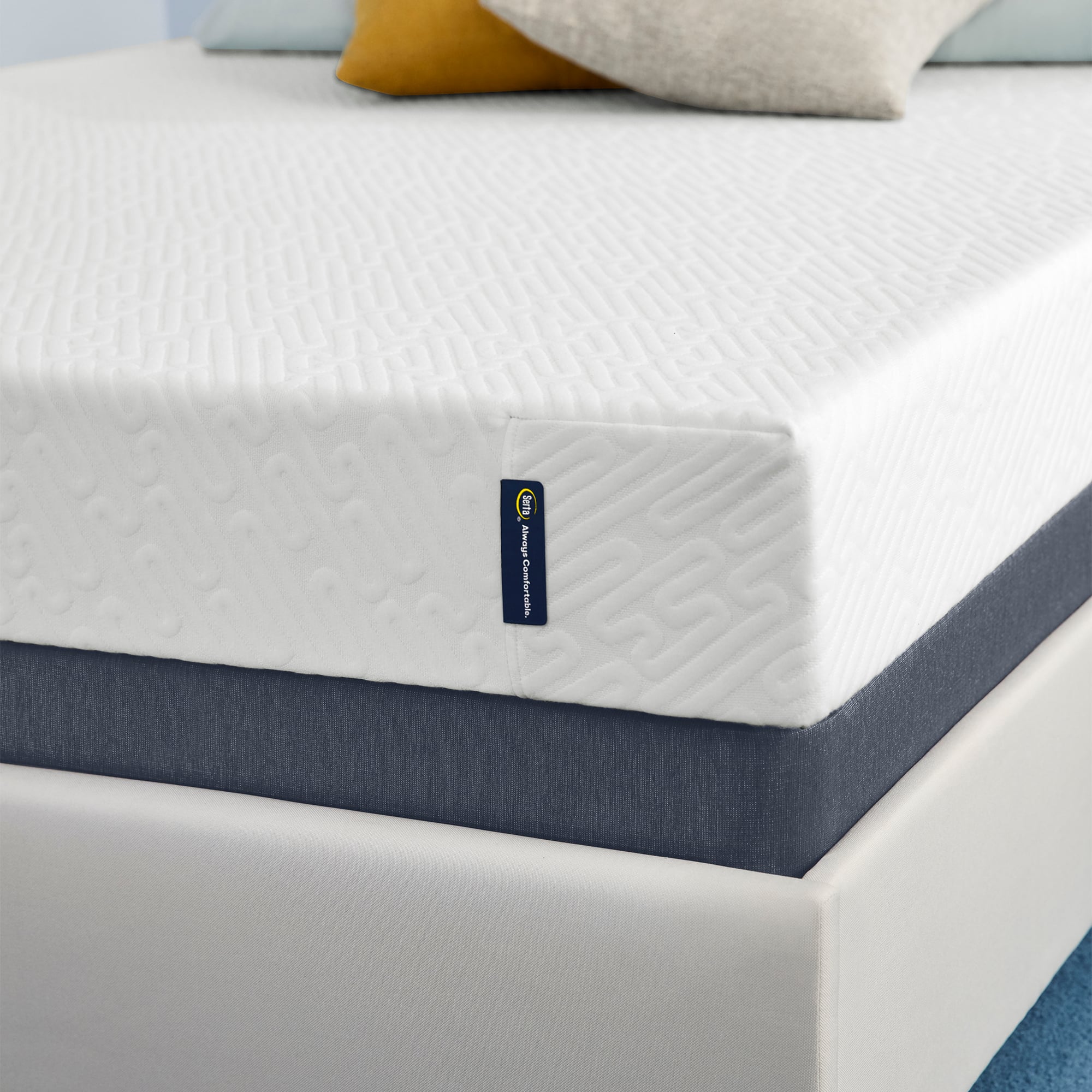Alt View 14. Serta - For Ewe 7" Medium Firm Memory Foam Mattress - Queen - White.
