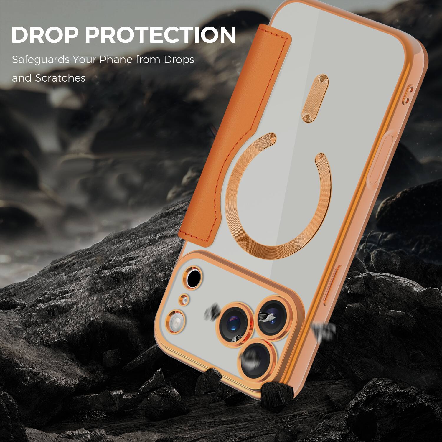 DROP PROTECTION  
Safeguards Your Phone from Drops and Scratches