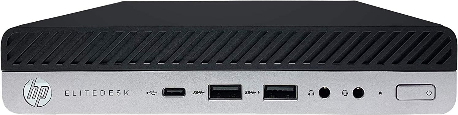 HP - Refurbished EliteDesk 800 G5-MINI Desktop - Intel Core i5-9500T - 8GB Memory - 256GB SSD - Black - Front_Zoom