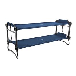 Disc-O-Bed - Large Outdoor Convertible 2 Person Portable Camping Bunk Cots - Navy