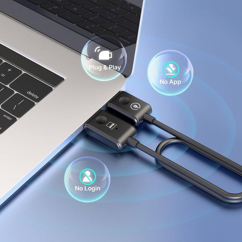 Plug & Play  
No App  
No Login