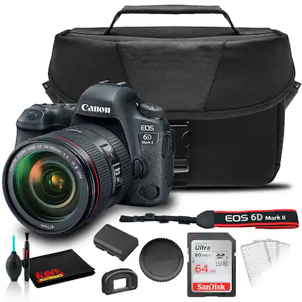 Canon LENS EF ZOOM 24-105mm 1:4 CANON IS USM
Canon EOS 6D Mark II
SanDisk Ultra 80 MB/s 64 GB