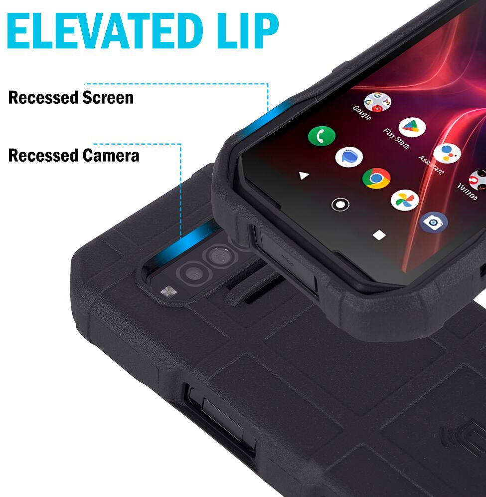 ELEVATED LIP  
Recessed Screen  
Recessed Camera