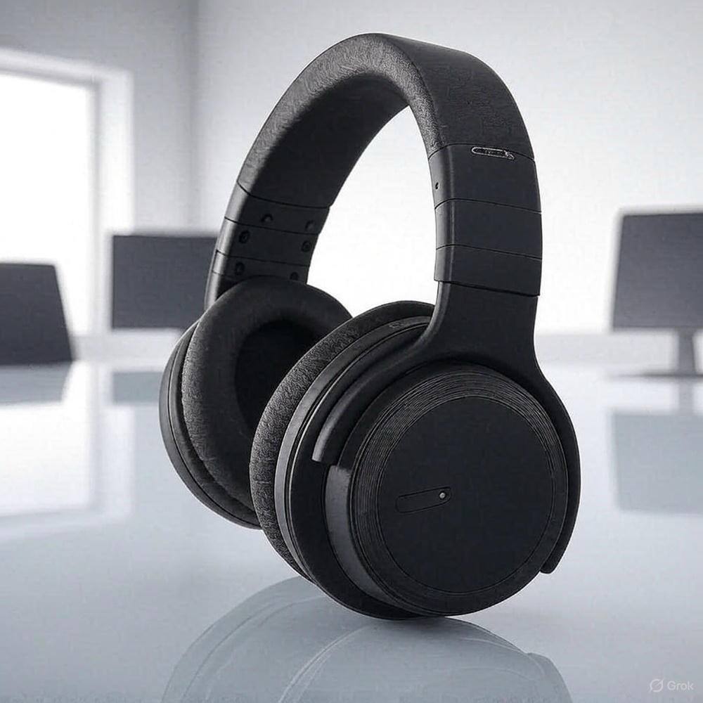 Zell Electronics - 30-Hour Battery Life Wireless Headphones Active Noise Cancelling, Deep Bass, Comfortable Fit - Black