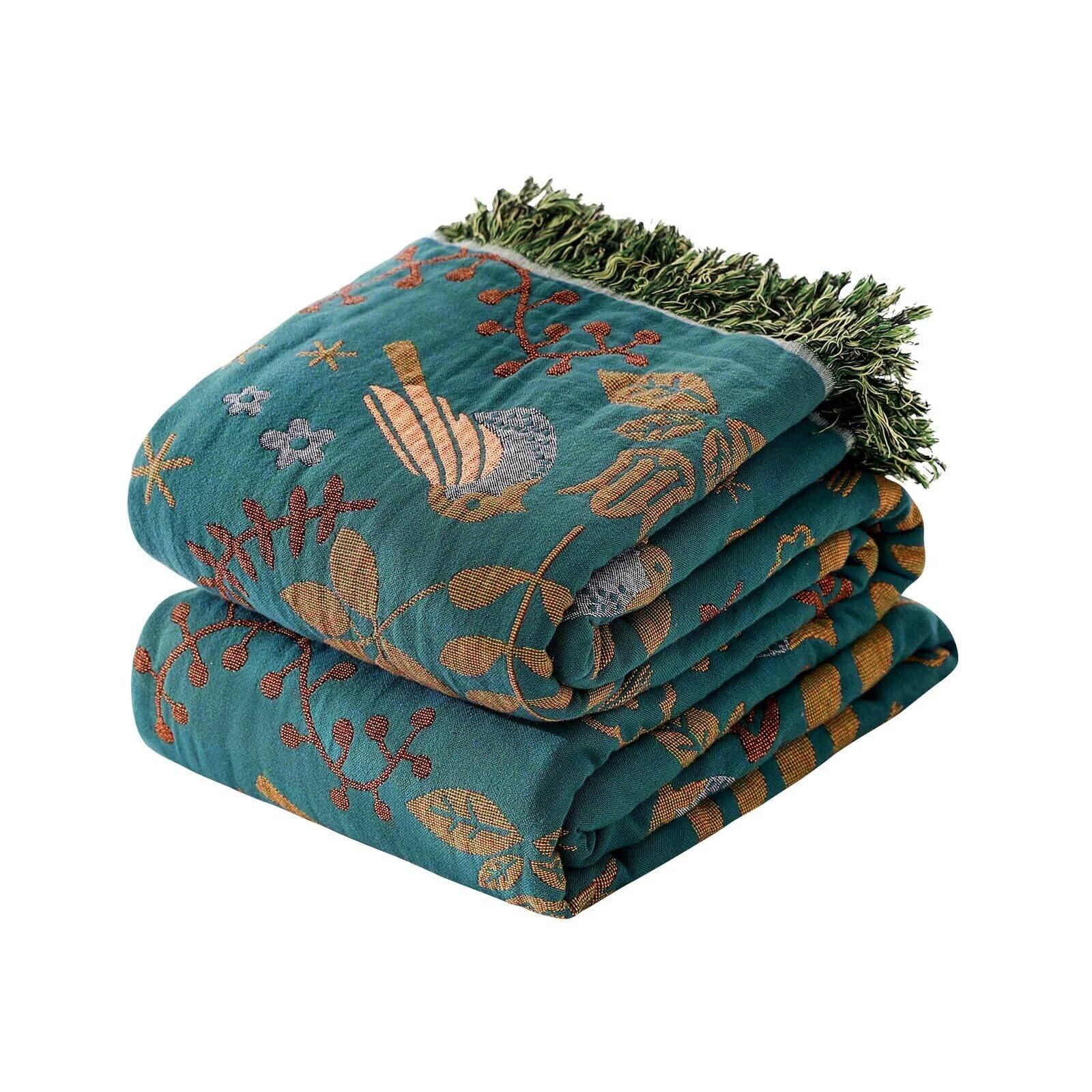 03-spring Bird Blue-90"x98"