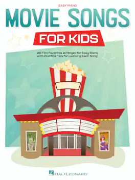 Hal Leonard - Movie Songs for Kids Easy Piano Songbook Featuring 20 Popular Film Songs for Beginner Piano Players