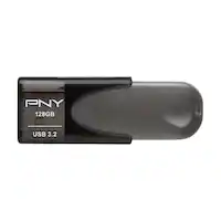 PNY - Elite Turbo Attache 4 128GB USB 3.2 Flash Drive - Black - Front_Zoom