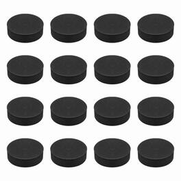 Unique Bargains - Single Sided Speaker Isolation Pads 70x20mm Round EVA Acoustic Foam Anti-Vibration Feet for Speaker Subwoofer, 16pcs - Black