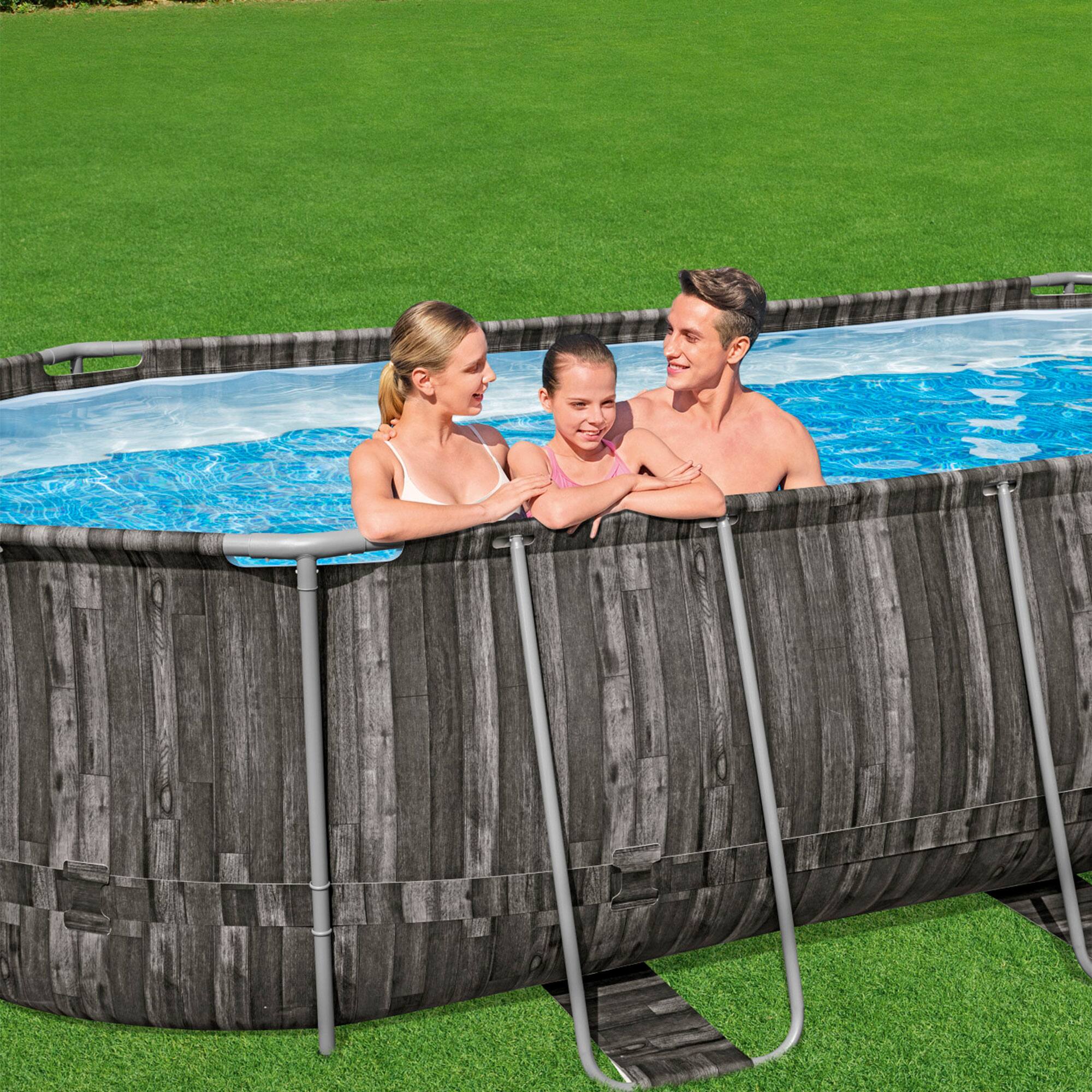 Alt View 8. Coleman - Coleman Power Steel Swim Vista 20' x 48" Round Above Ground Swimming Pool Set - Gray.