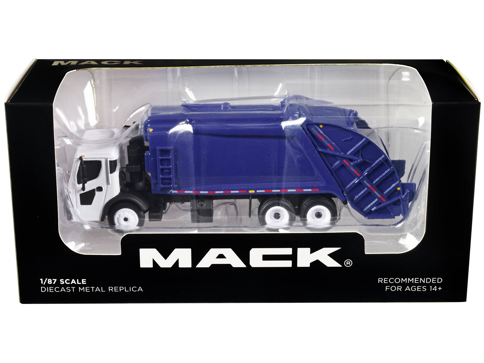 MACK  
1/87 SCALE  
DIECAST METAL REPLICA  
RECOMMENDED FOR AGES 14+