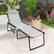 Alt View 1. Costway - Patio Folding Chaise Lounge Chair Portable Sun Lounger with Adjustable Backrest - Grey.