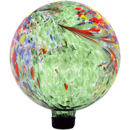 Sunnydaze - Glass Gazing Globe - 10 in - Green Artistic