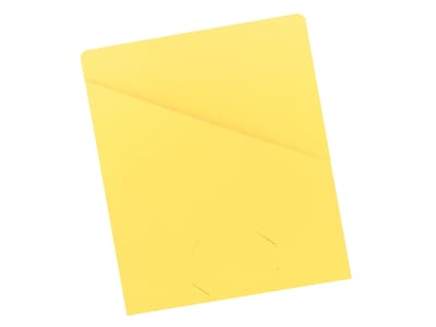 Alt View 2. Smead -  Paper Stock File Jacket, Letter Size, Yellow, 25/Pack  - Yellow.