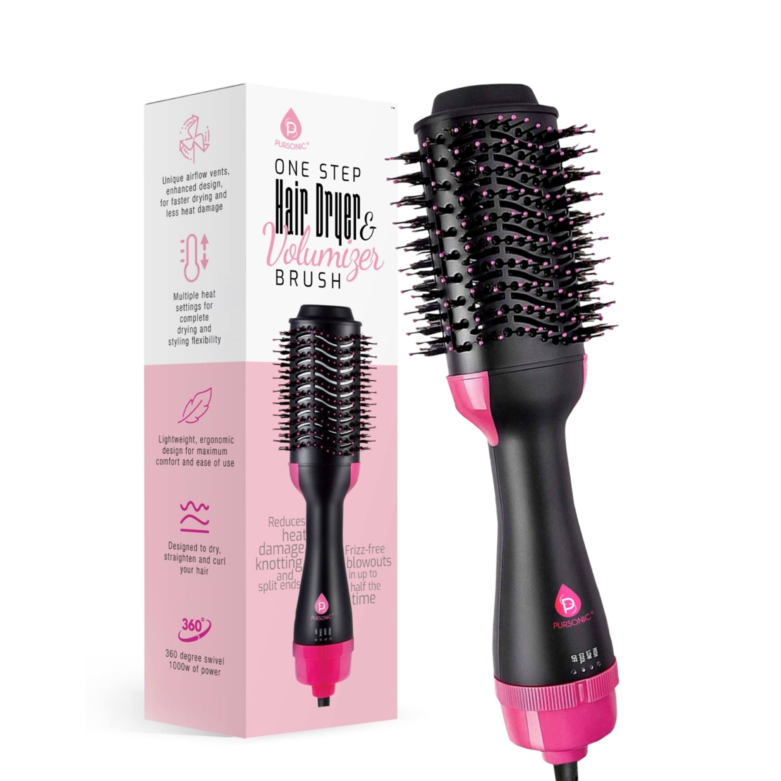 Pursonic TCA1900 One Step Hair Dryer and Volumizer Brush