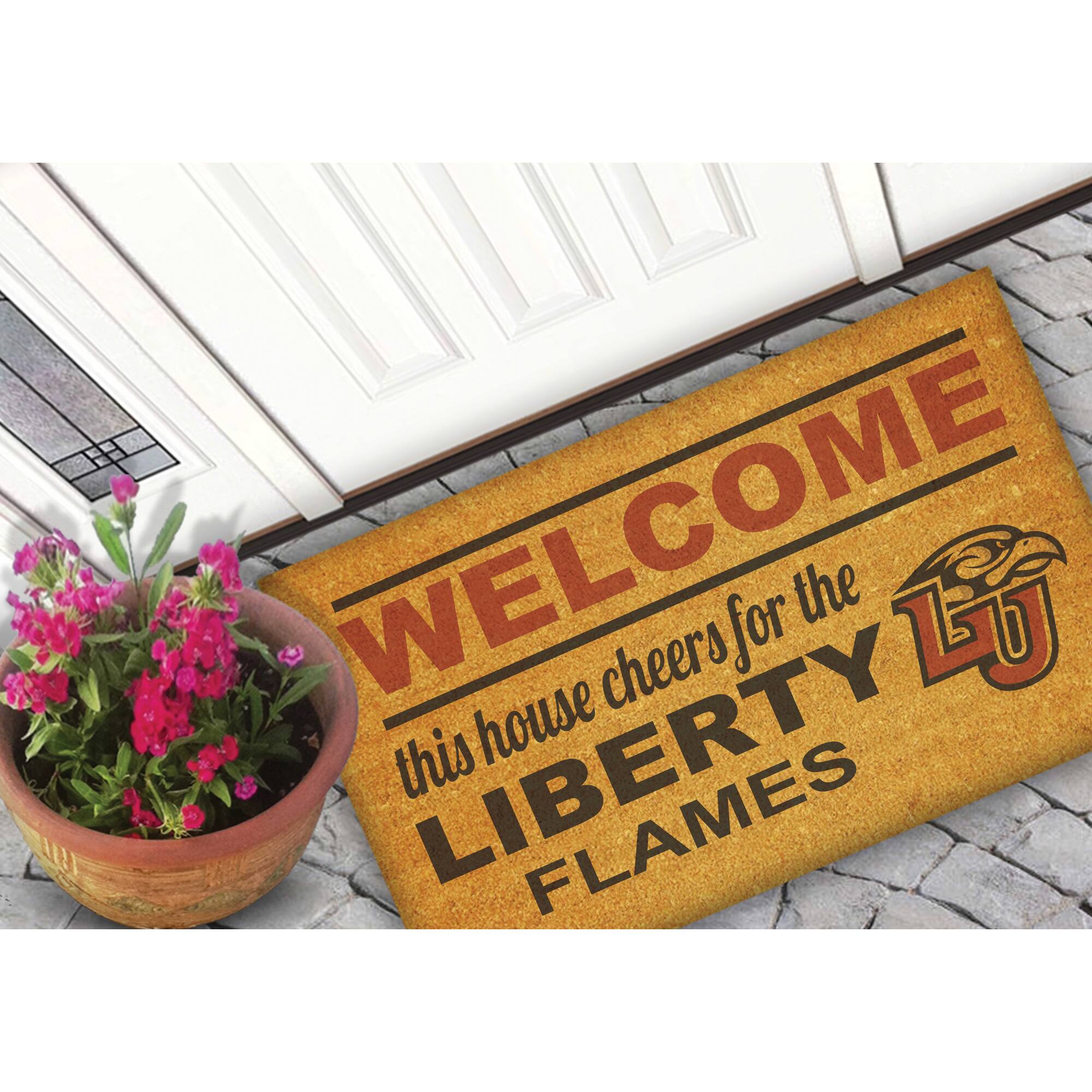 WELCOME  
this house cheers for the  
LIBERTY FLAMES