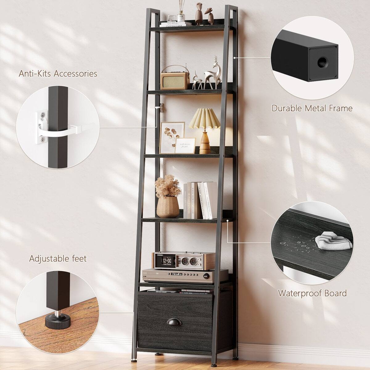Anti-Kits Accessories  
Durable Metal Frame  
Adjustable Feet  
12:00 UTG 3333  
Waterproof Board
