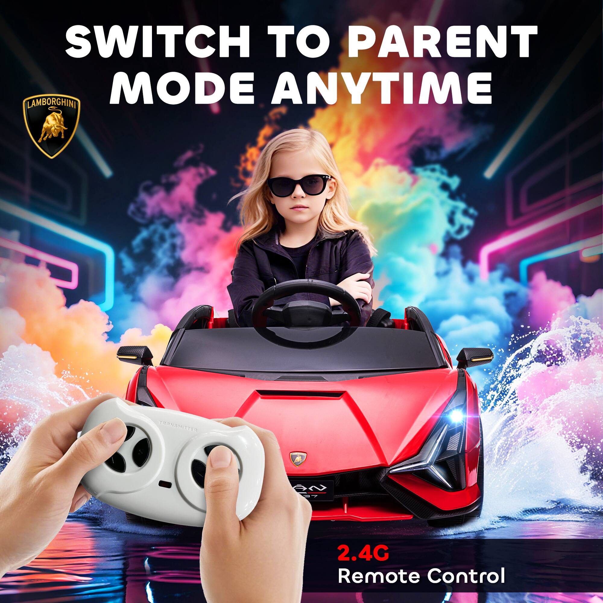 SWITCH TO PARENT MODE ANYTIME  
2.4G Remote Control