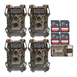 Wildgame Innovations - Terra Extreme 14 Megapixel IR Trail Camera (4-Pack) Bundle