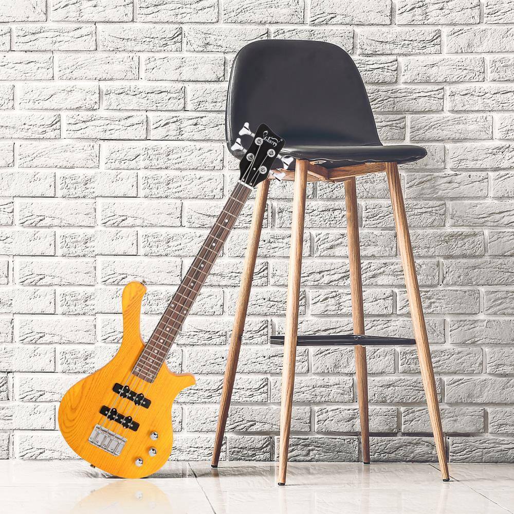 Alt View 2. Winado - 36 " Child Electric Bass Rosewood Right Handed Yellow.