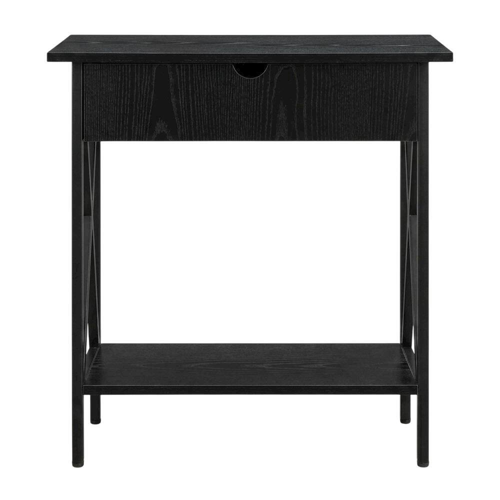 Angle. FurniFact - Contemporary Flip Top Coffee Table with Sturdy Construction and Compact Design - Black.