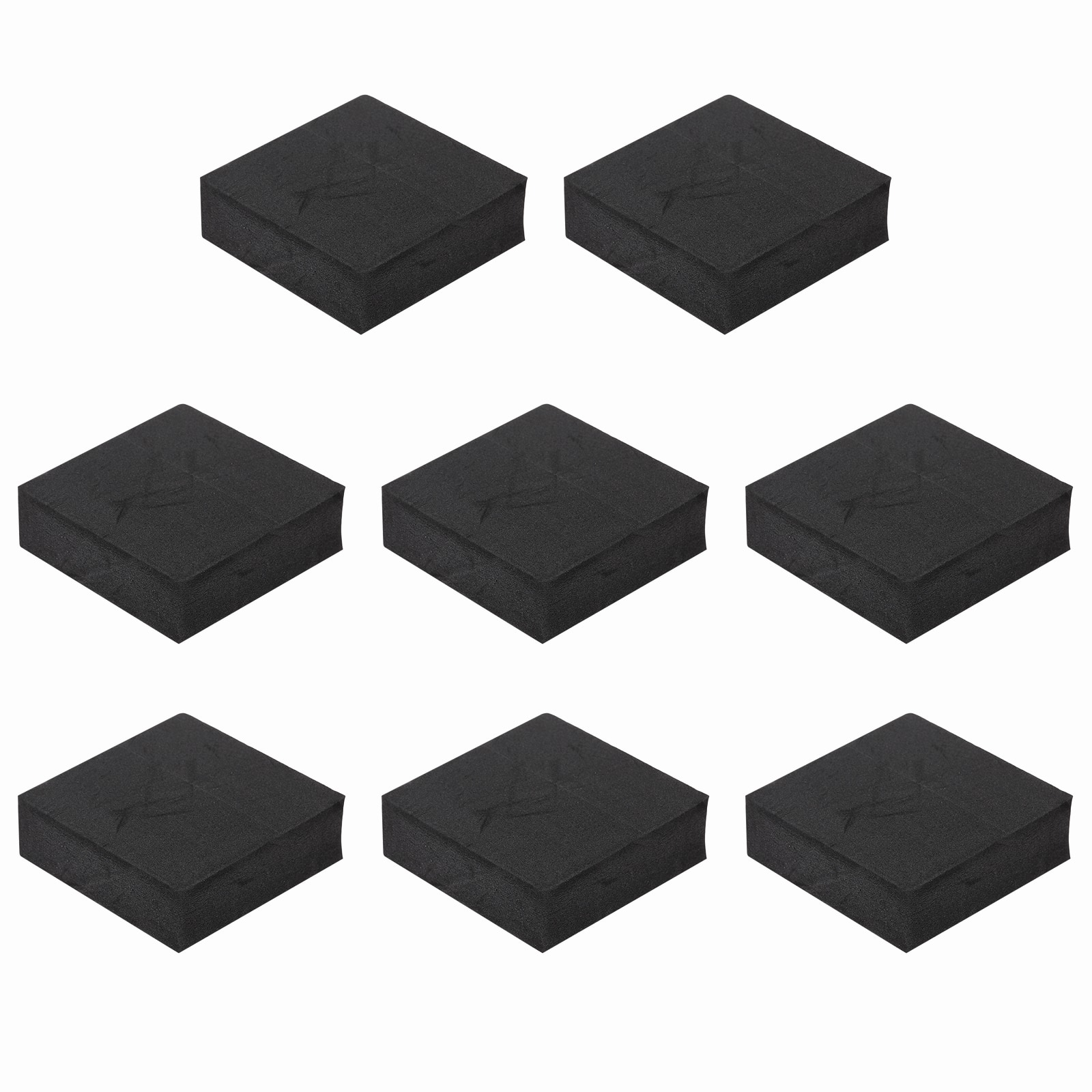 Unique Bargains - Single Sided Speaker Isolation Pads 60x60x20mm Square EVA Acoustic Foam Anti-Vibration Feet for Speaker Subwoofer, 8pcs - Black price history on PriceWatchPro