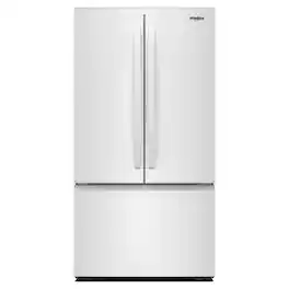 Whirlpool - 36 in. Wide 31 cu. ft. French Door Refrigerator with Ice Maker and Family-Sized Capacity - White
