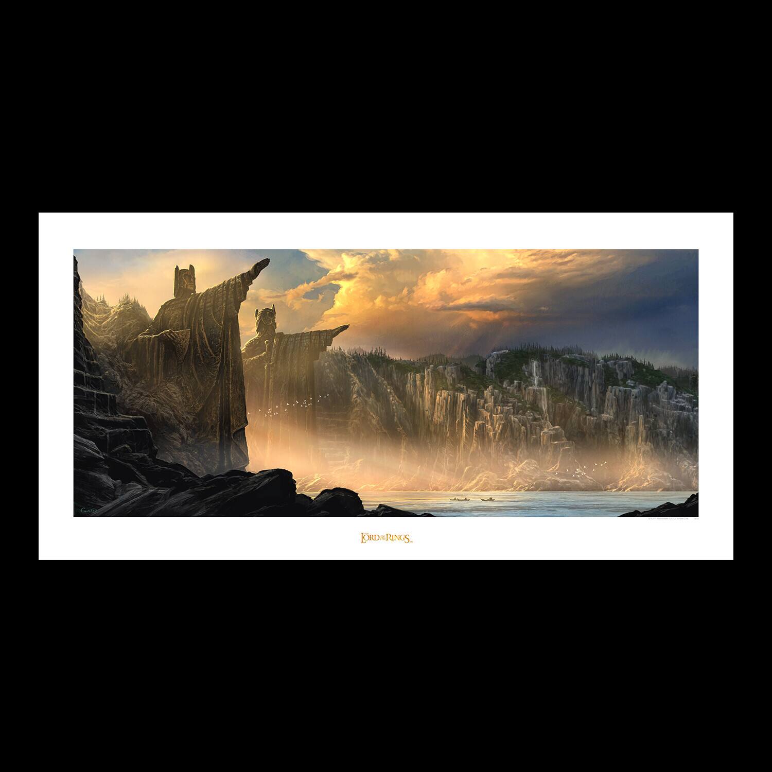 Alt View 1. Weta Workshop - WETA Workshop - Lord of the Rings - The Argonath - Pillars of the Kings Art Print   - COLLECTIBLES - Multicolor.